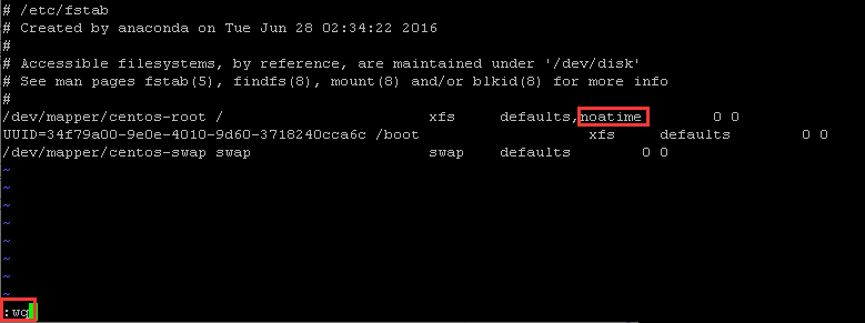 Centos7.6如何设置noatime参数提高性能4953
